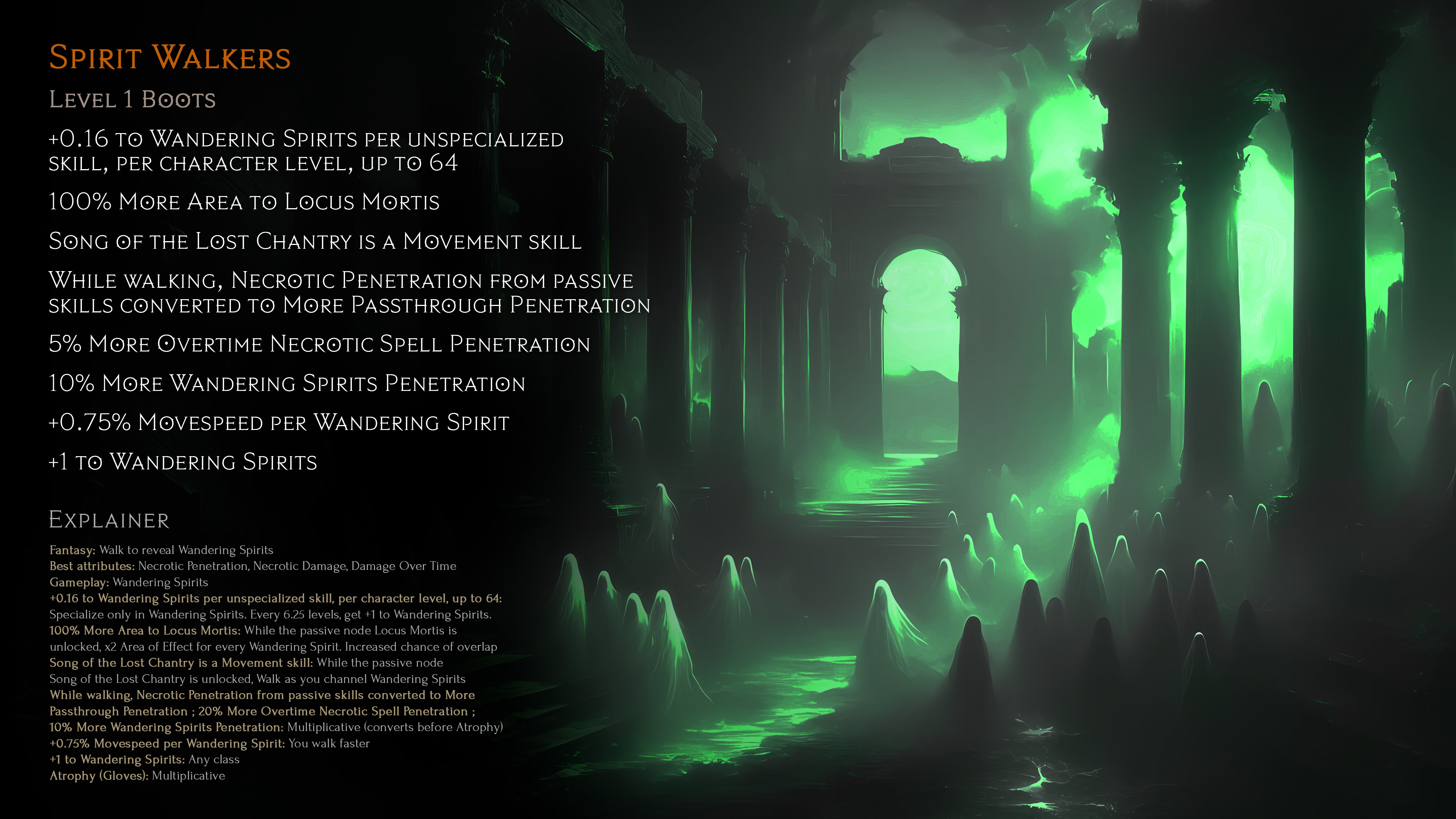 Last Epoch Proposal 1 - Spirit Walkers - Wandering Spirits